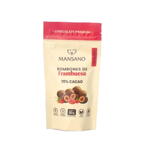 Sugar-free raspberry chocolates - Mansano